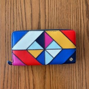 Tory Burch Colorful Geometric Wallet